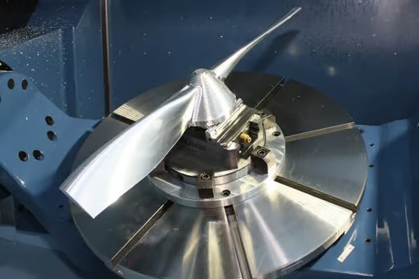 Bộ phận máy ngành vũ trụ bằng nhôm phay cnc 3+2 trục