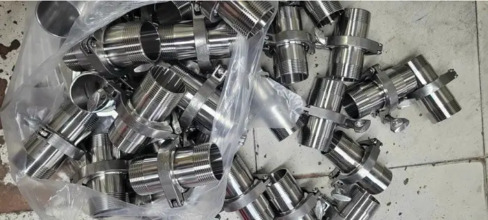 Khớp nối nhanh clamp ren ngoài gia công đánh bóng Khớp nối nhanh clamp ren ngoài gia công đánh bóng