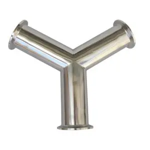 Tê chữ Y nối clamp bằng inox gia công đánh bóng Tê chữ Y nối clamp bằng inox gia công đánh bóng