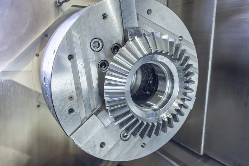 Bánh răng côn thẳng bằng thép phay CNC