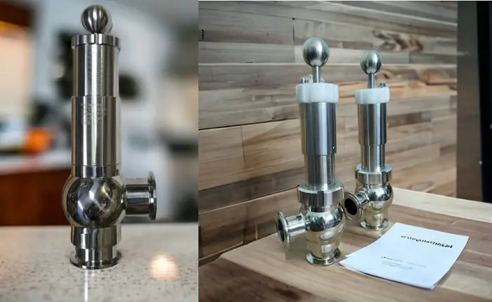Van an toàn inox vi sinh gia công đánh bóng Van an toàn inox vi sinh gia công đánh bóng
