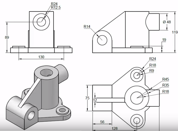 Bản vẽ chi tiết cơ khí Bản vẽ chi tiết cơ khí